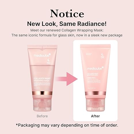 Medicube Collagen Overnight Wrapping Peel Off Facial Mask Pack, 75ml